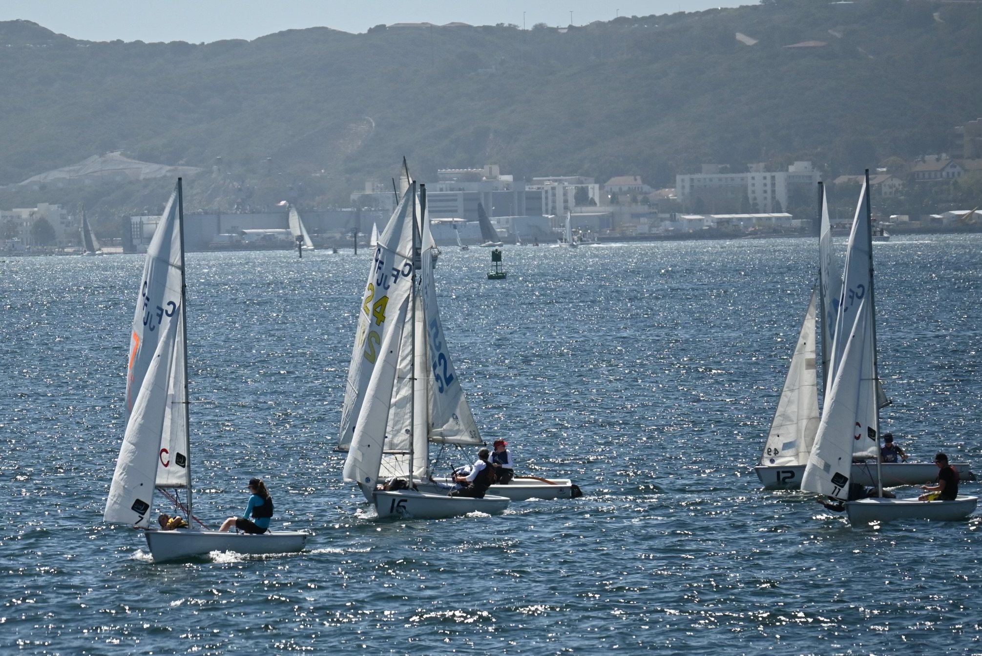 Malia and Kaie rounding in first place during a race at SoCal #5